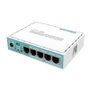 MikroTik hEX RB750Gr3 Router Gigabit Ethernet de 5 puertos, 256 MB RAM, Turquesa/Blanco